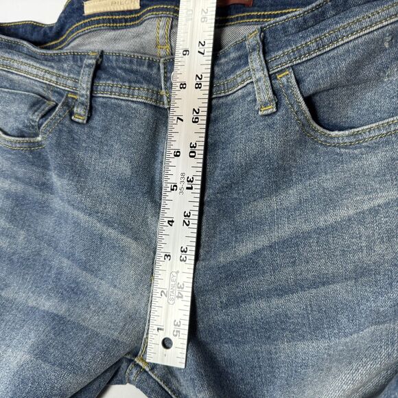 Pilcro Anthropologie Jeans Size 27 Byram Wash Straight Leg Distressed Stretch - Picture 9 of 16